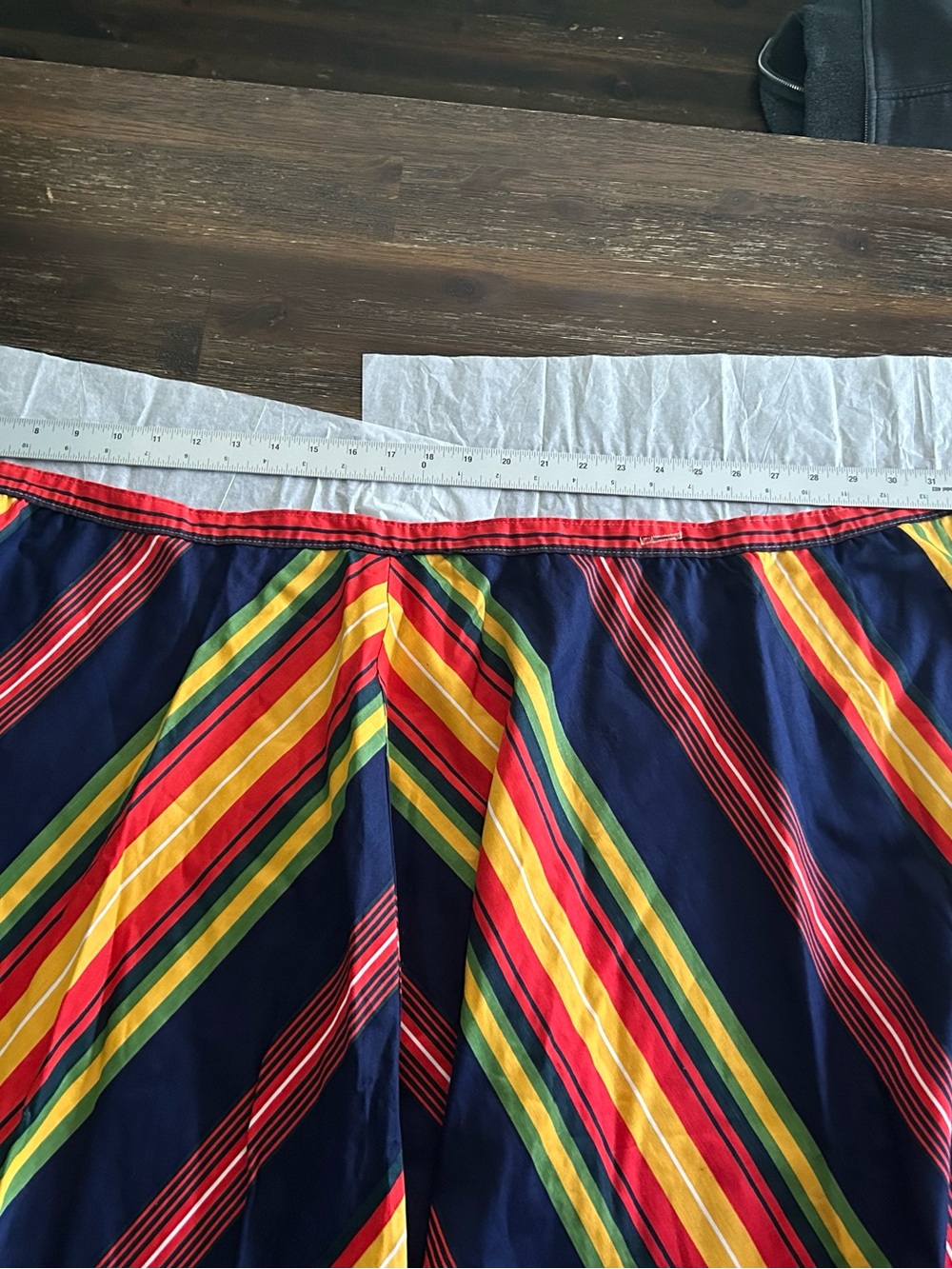 RARE VINTAGE ILGWU Beautiful 1974 's vintage  rainbow PRIDE skirt WRAP - Picture 6 of 7